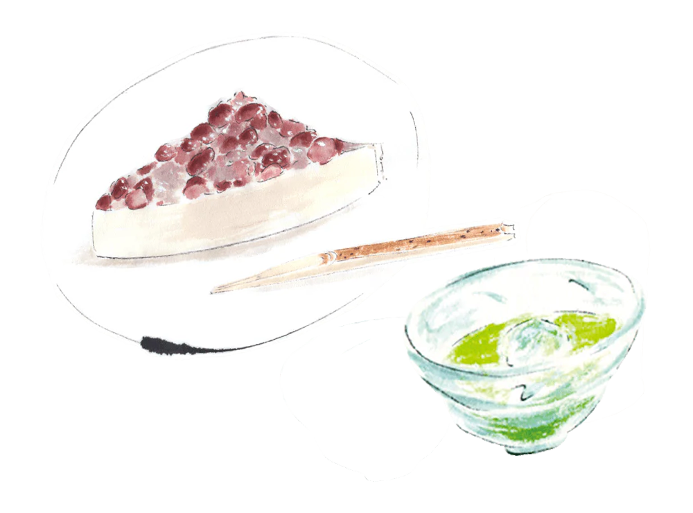水無月 と 抹茶松韻の昔。 – 一保堂茶舗