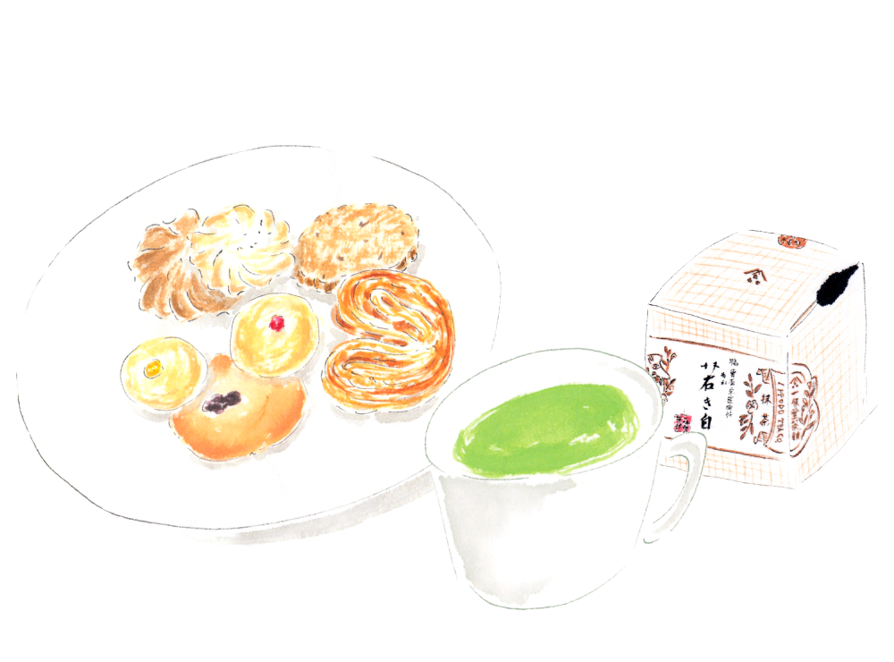 若き白とクッキー。 – 一保堂茶舗