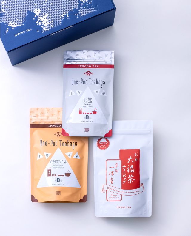 【11月15日発売】【大福茶】三角茶袋3種セット(大福茶、玉露、くきほうじ茶)