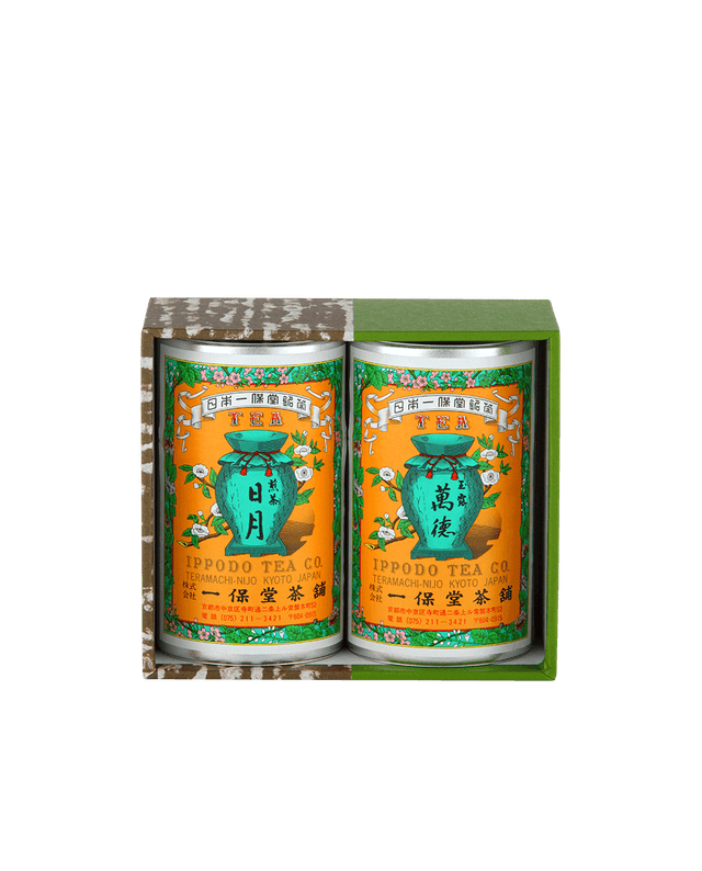 玉露 萬徳・煎茶 日月 (中缶)