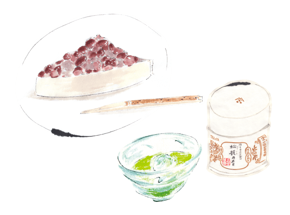 水無月 と 抹茶松韻の昔。