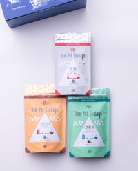 一保堂茶舗 煎茶 玉露 詰め合わせ ギフトセット　3セット 三角茶袋3種セット（玉露、くき煎茶、くきほうじ茶）≪包装・掛紙