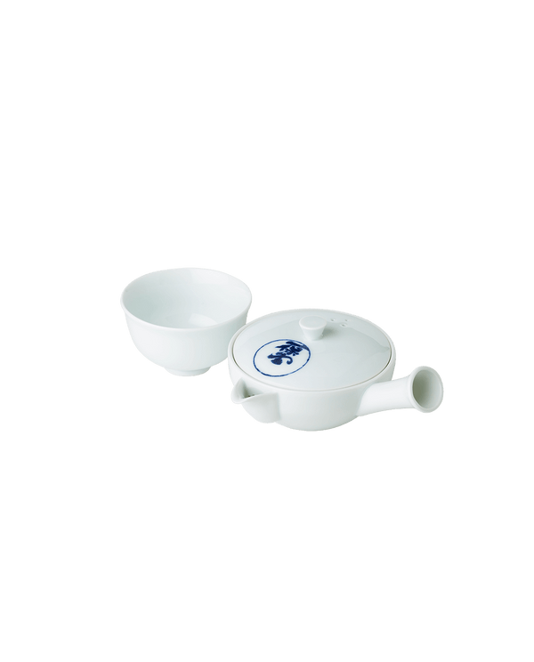白磁急須･小 茶碗セット(波佐見焼)